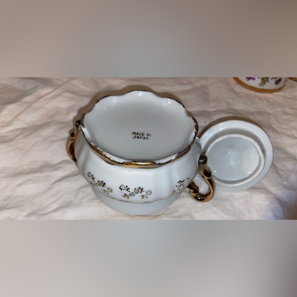 Japaneese 15 pieces fine china Tea Set floral & gold Demitasse Set for 5 - Picture 12 of 15